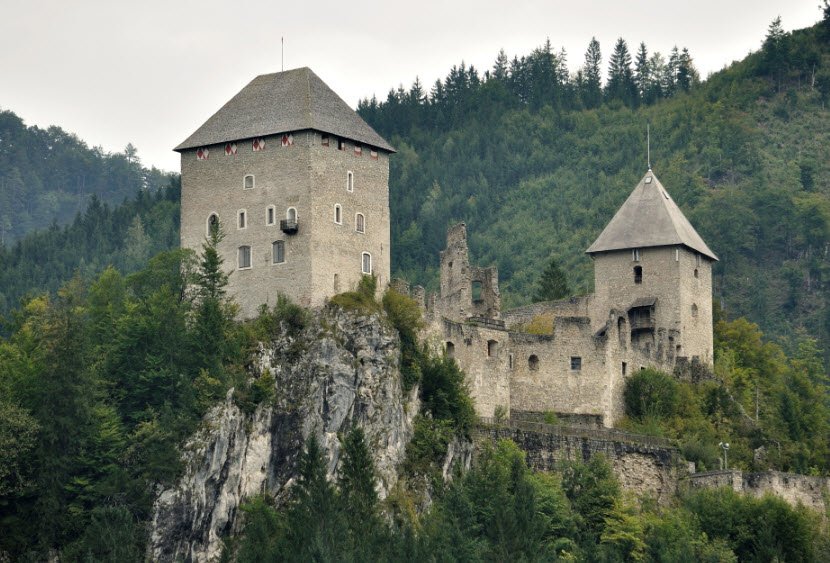 Burgruine Gallenstein, Sankt Gallen, Styria, Austria, Austria